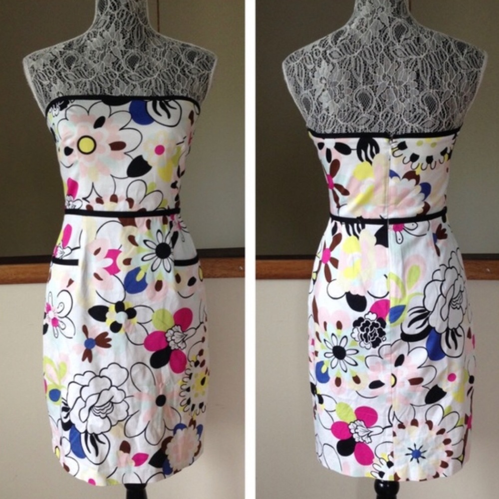 aundry By Shelli Segal Strapless Dress Sz 4